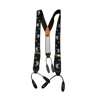 Rare Finest Albert Thurston Vintage Stars Moon Suspenders
